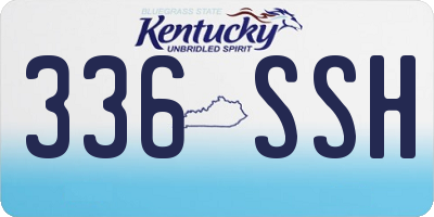 KY license plate 336SSH