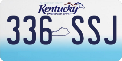 KY license plate 336SSJ