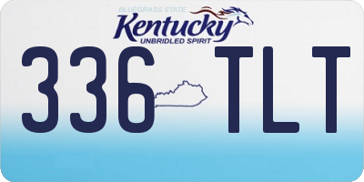 KY license plate 336TLT