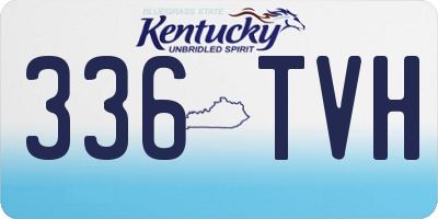 KY license plate 336TVH