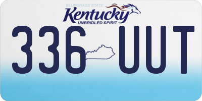 KY license plate 336UUT