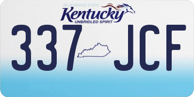 KY license plate 337JCF