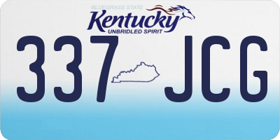 KY license plate 337JCG