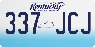 KY license plate 337JCJ