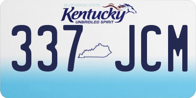 KY license plate 337JCM