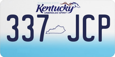 KY license plate 337JCP
