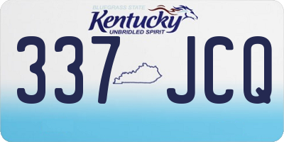 KY license plate 337JCQ