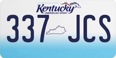 KY license plate 337JCS