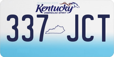 KY license plate 337JCT
