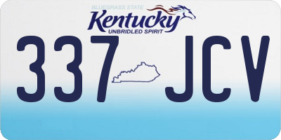 KY license plate 337JCV