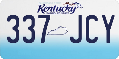 KY license plate 337JCY