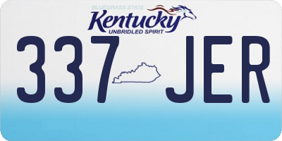 KY license plate 337JER