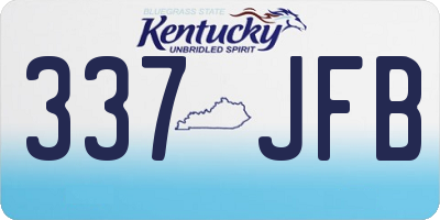 KY license plate 337JFB