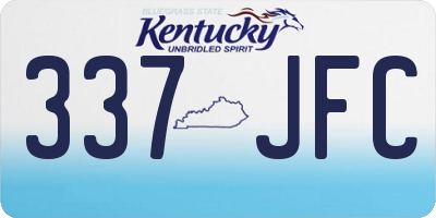 KY license plate 337JFC