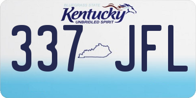 KY license plate 337JFL