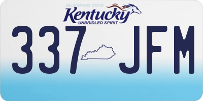 KY license plate 337JFM