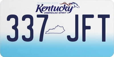 KY license plate 337JFT