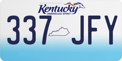 KY license plate 337JFY