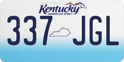 KY license plate 337JGL