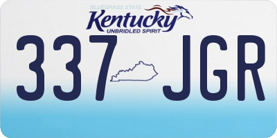 KY license plate 337JGR