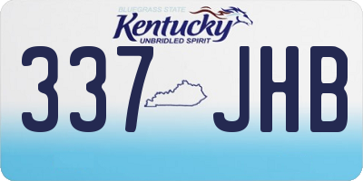 KY license plate 337JHB