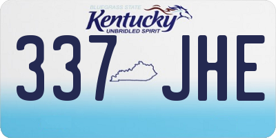 KY license plate 337JHE