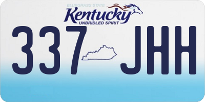KY license plate 337JHH