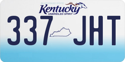 KY license plate 337JHT