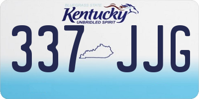 KY license plate 337JJG