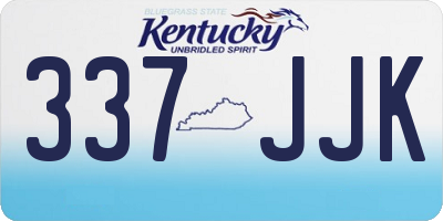 KY license plate 337JJK