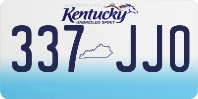 KY license plate 337JJO