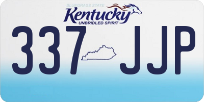 KY license plate 337JJP