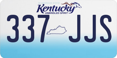 KY license plate 337JJS