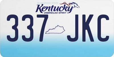 KY license plate 337JKC