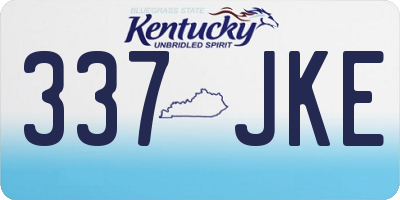 KY license plate 337JKE