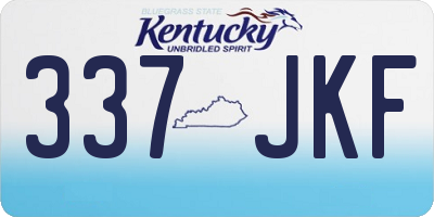 KY license plate 337JKF