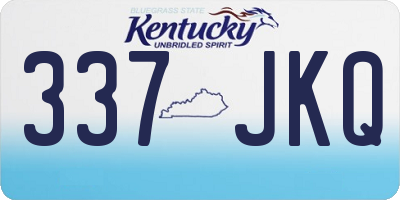 KY license plate 337JKQ