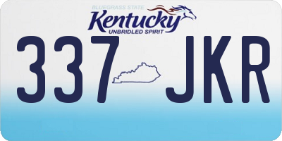 KY license plate 337JKR