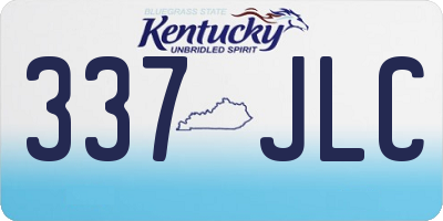 KY license plate 337JLC