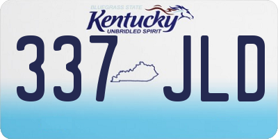 KY license plate 337JLD
