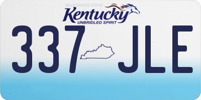 KY license plate 337JLE