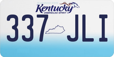 KY license plate 337JLI