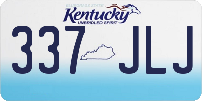 KY license plate 337JLJ