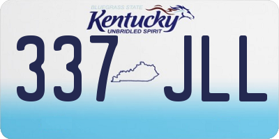 KY license plate 337JLL