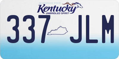 KY license plate 337JLM
