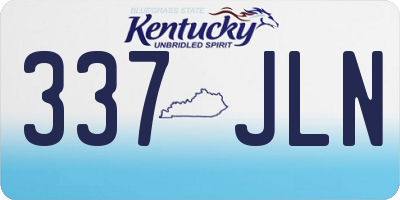 KY license plate 337JLN