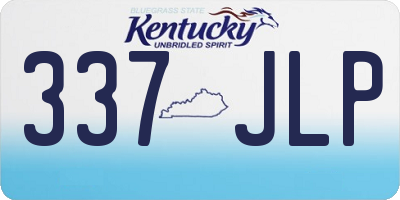 KY license plate 337JLP