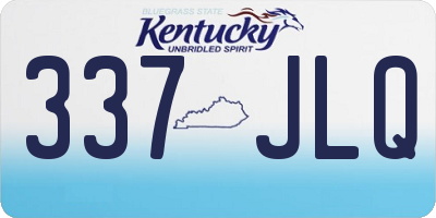 KY license plate 337JLQ
