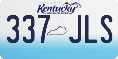KY license plate 337JLS