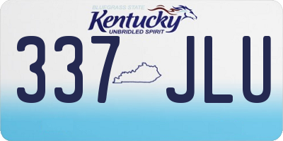 KY license plate 337JLU